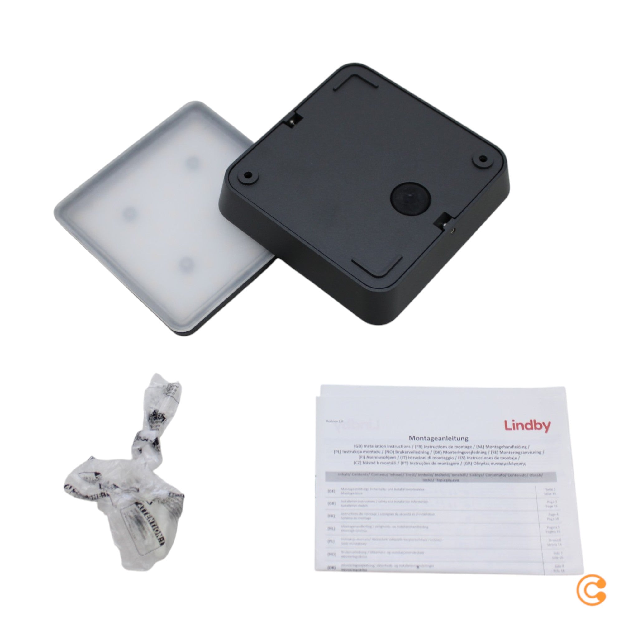 B-Ware Lindby Außenwandleuchte Wandlampe Kyani Led Anthrazit Dunkelgrau Warmweiß Ip54 - 4251096554526