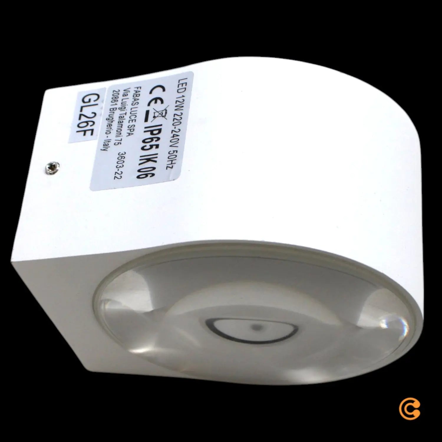 B-Ware Fabas Luce Außenwandleuchte Wandlampe Led Glas Aluminium Weiß Transparent - 8019282533979