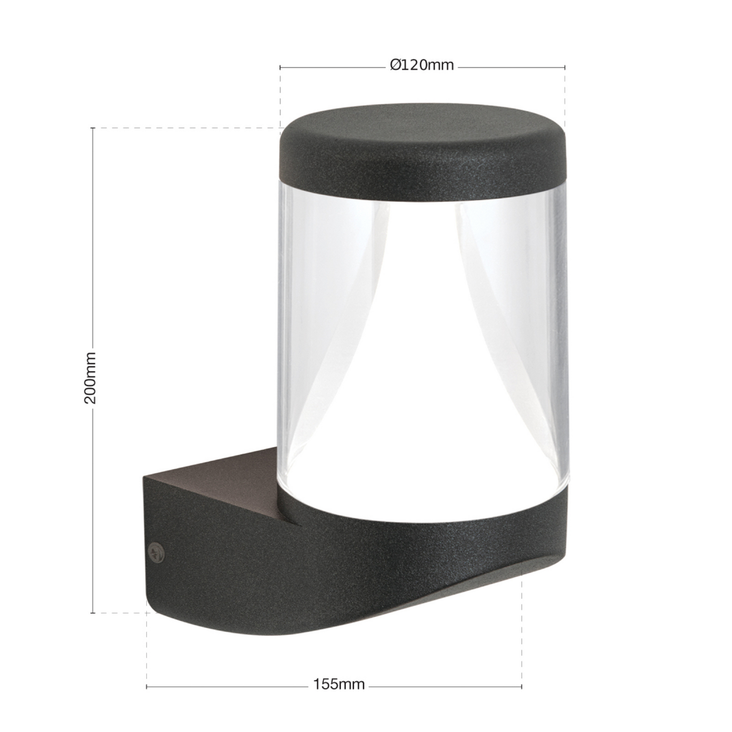 Orion Led Außenwandleuchte Leuchte Midnight Außenlampe Anti Uv Diffusor B-Ware - 9003090275755