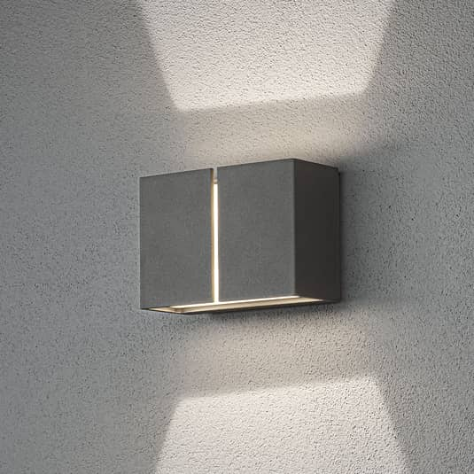 B-Ware Konstsmide Led Außenwandleuchte Außen Wandleuchte Lampe Leuchte Pavia, Dunkelgrau - 7318307877373