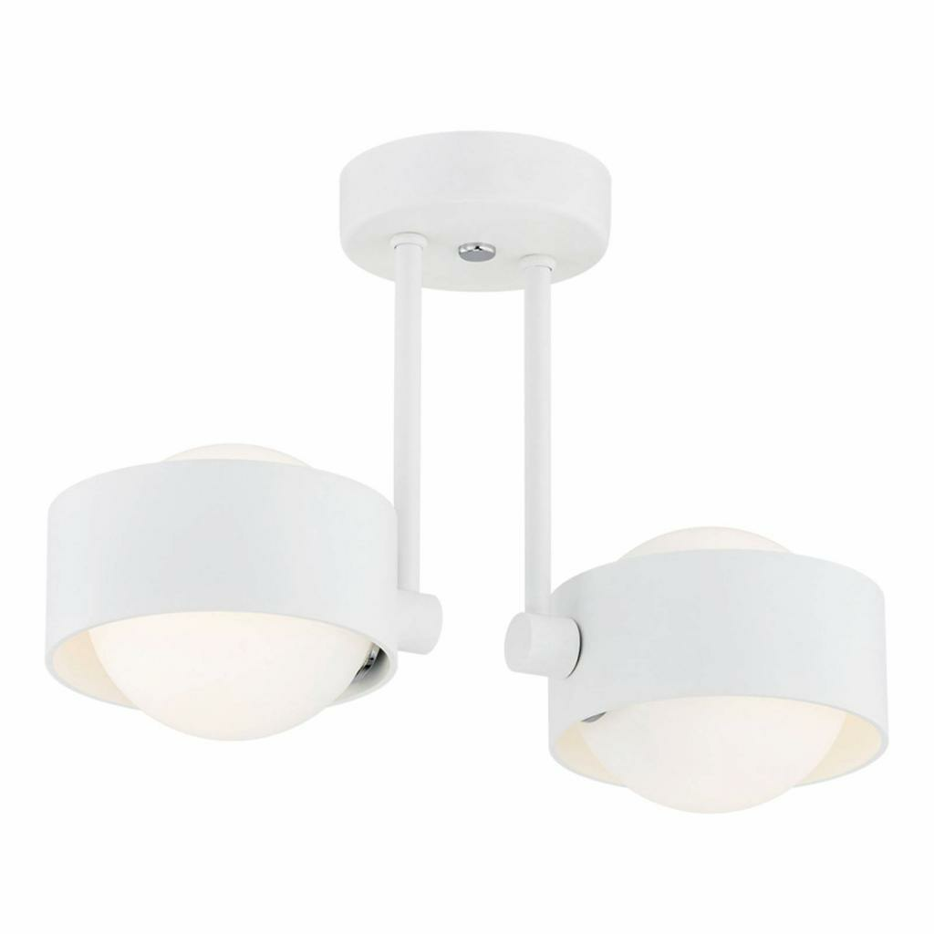 B-Ware Euluna Led Bad Deckenlampe Deckenlampe Lampe Leuchte Macedo, Zweiflammig, Weiß - 5902553217315