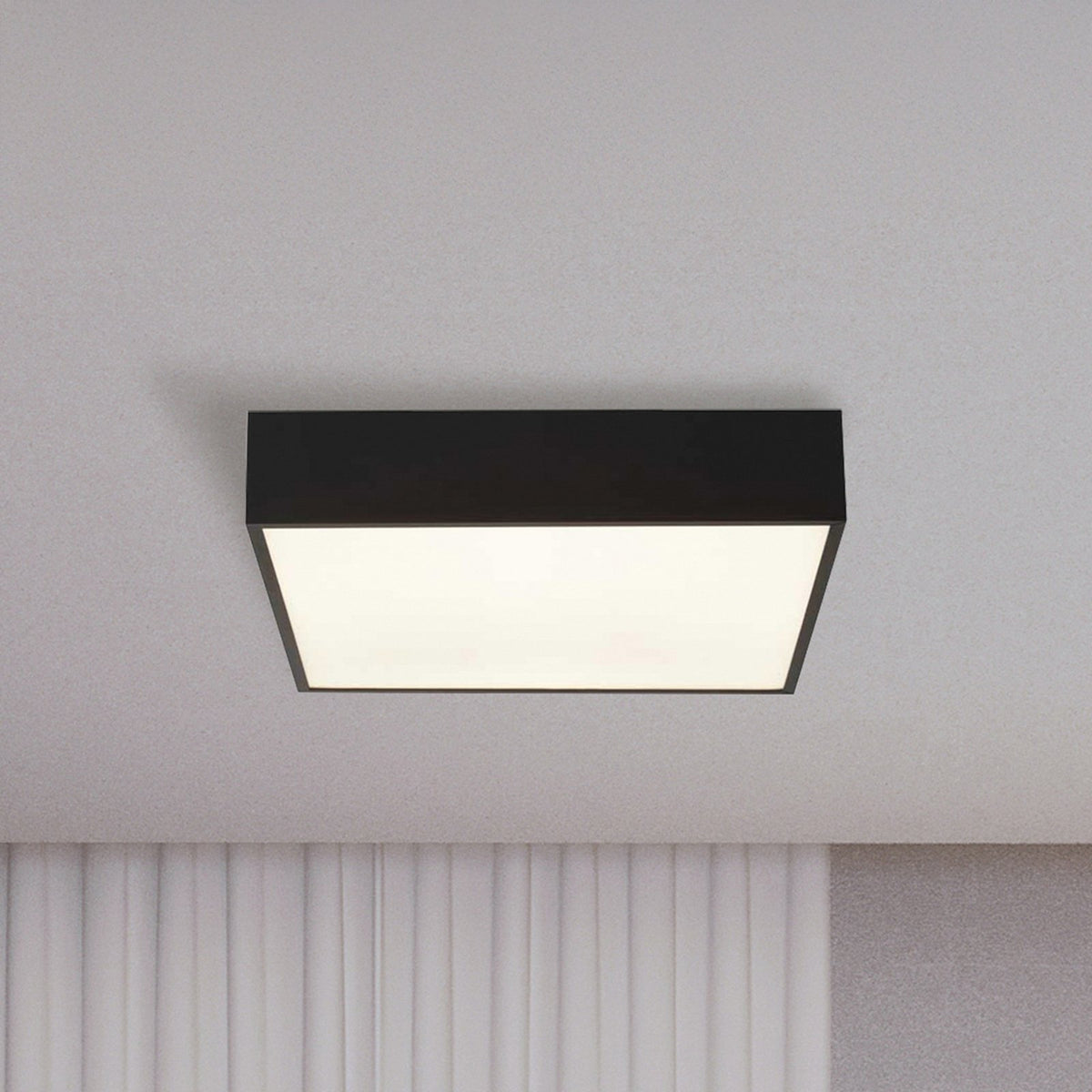 Searchlight Deckenleuchte Badlampe LED Lampe Zeus schwarz Aluminium Kunststoff - 5053423188607