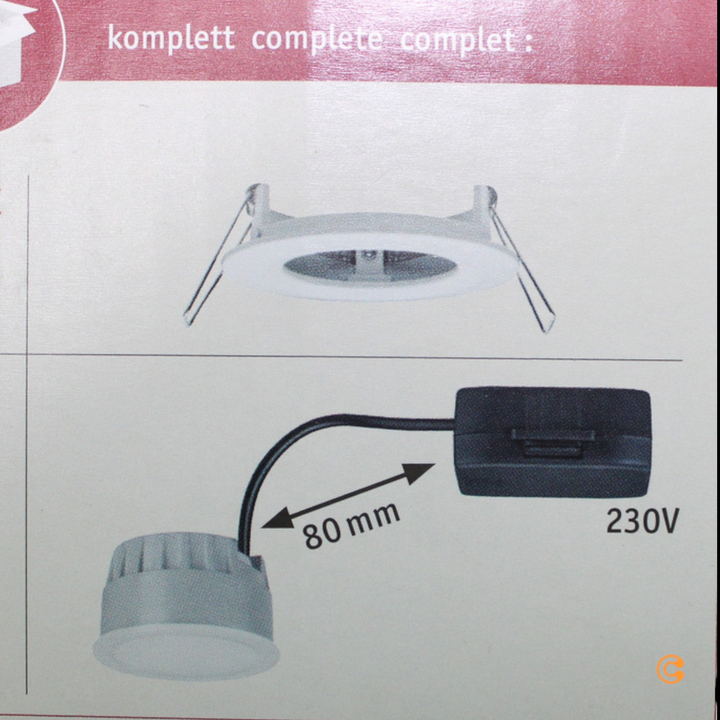 Paulmann Nova Coin Led Spot Deckenlampe Deckenleuchte Lampe 3er Set Dimmbar Weiß B-Ware - 4000870934968