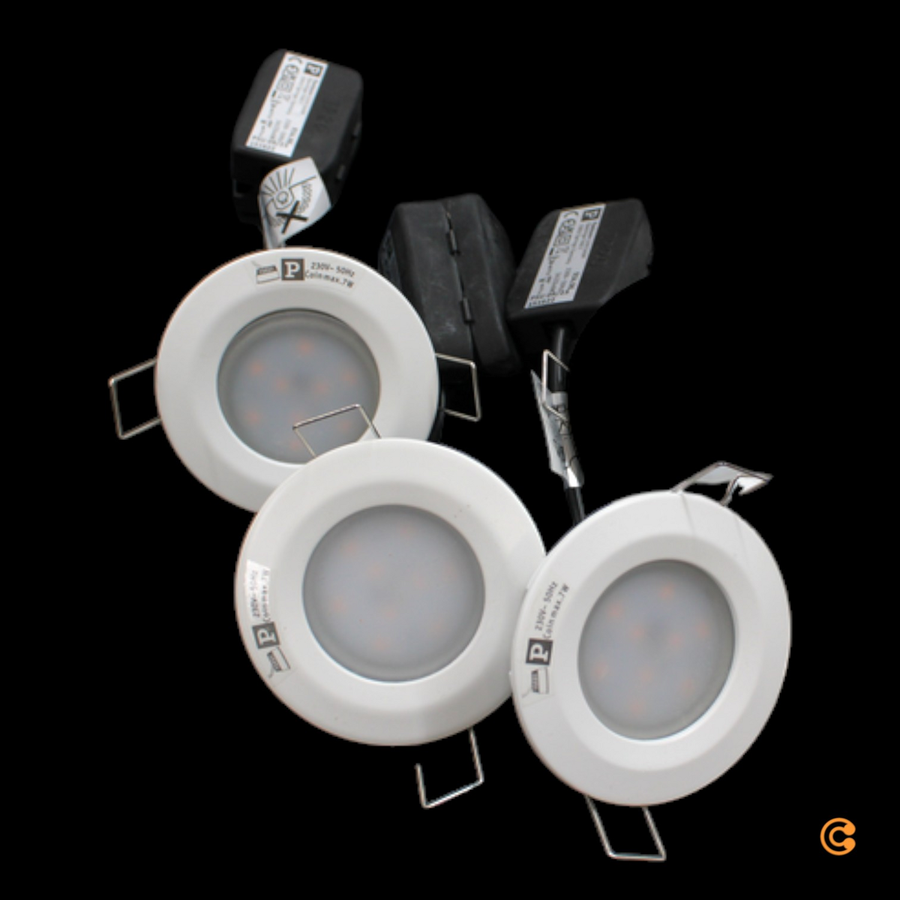 Paulmann Nova Coin Led Spot Deckenlampe Deckenleuchte Lampe 3er Set Dimmbar Weiß B-Ware - 4000870934968