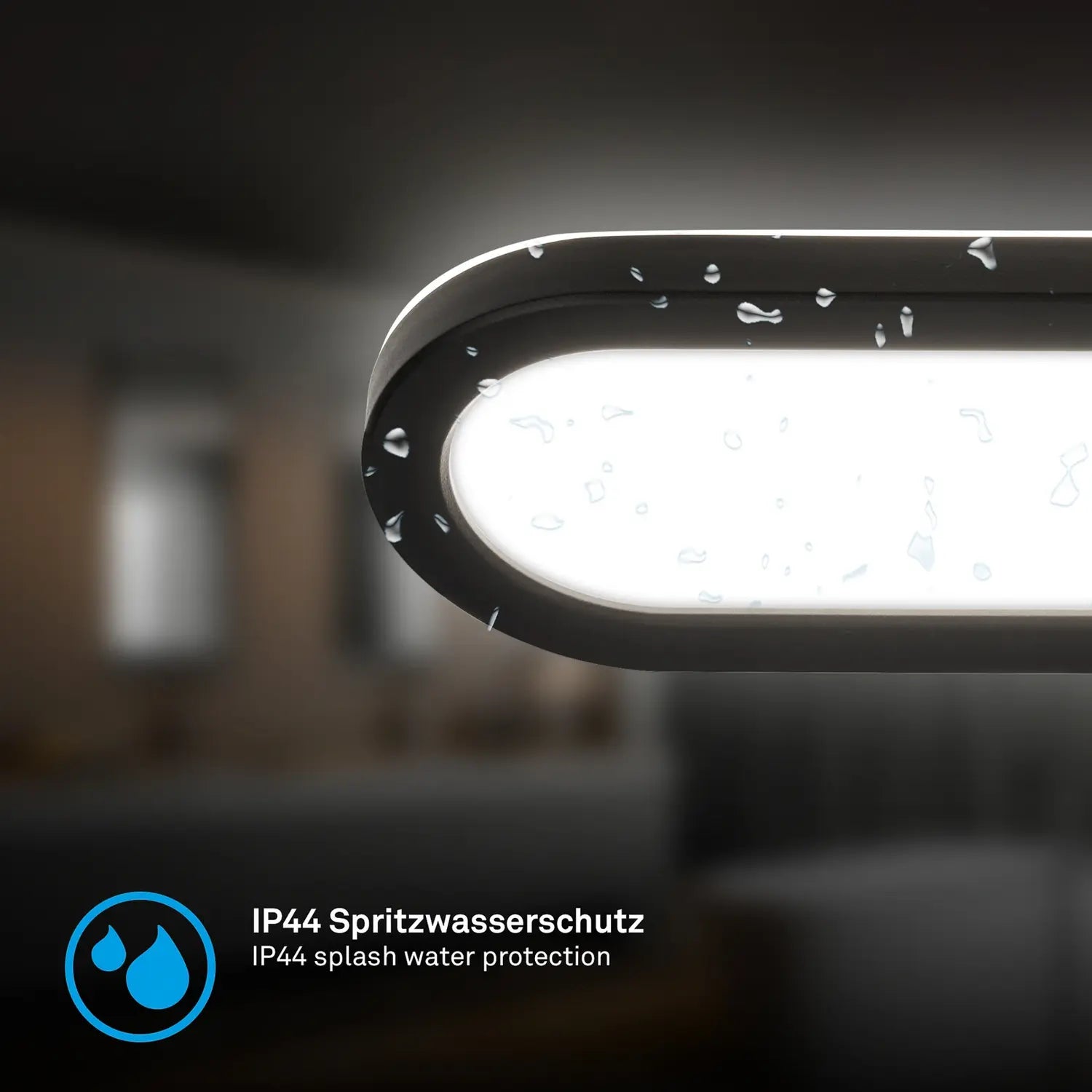 B-Ware Briloner Wandlampe Wandleuchte Led Badlampe Badezimmerleuchte Schwarz 35 Cm - 4002707483816