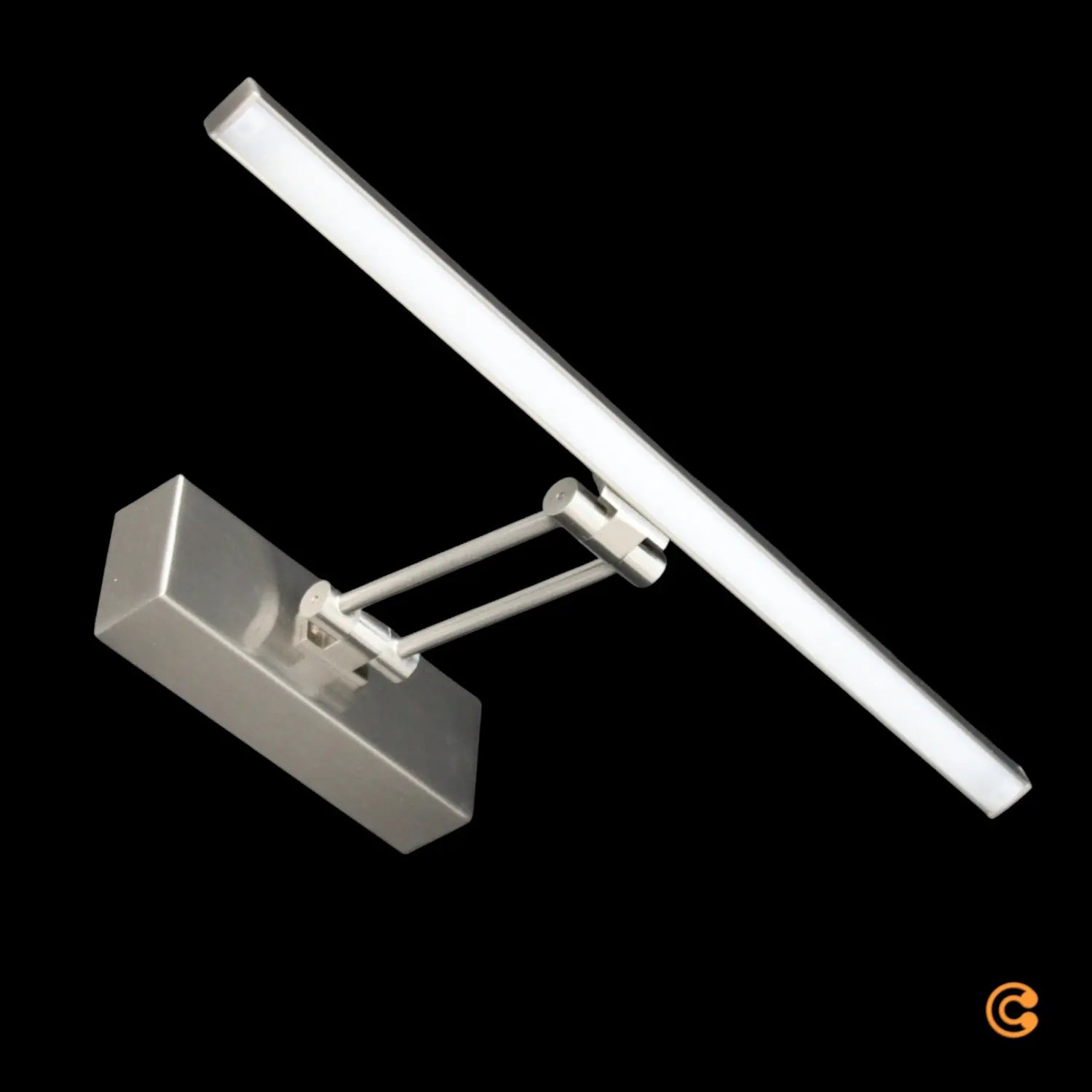 B-Ware Lampenwelt Led Bilderleuchte Emilias Nickel Matt 35 Cm Bilderlampe Wandleuchte - 9644080