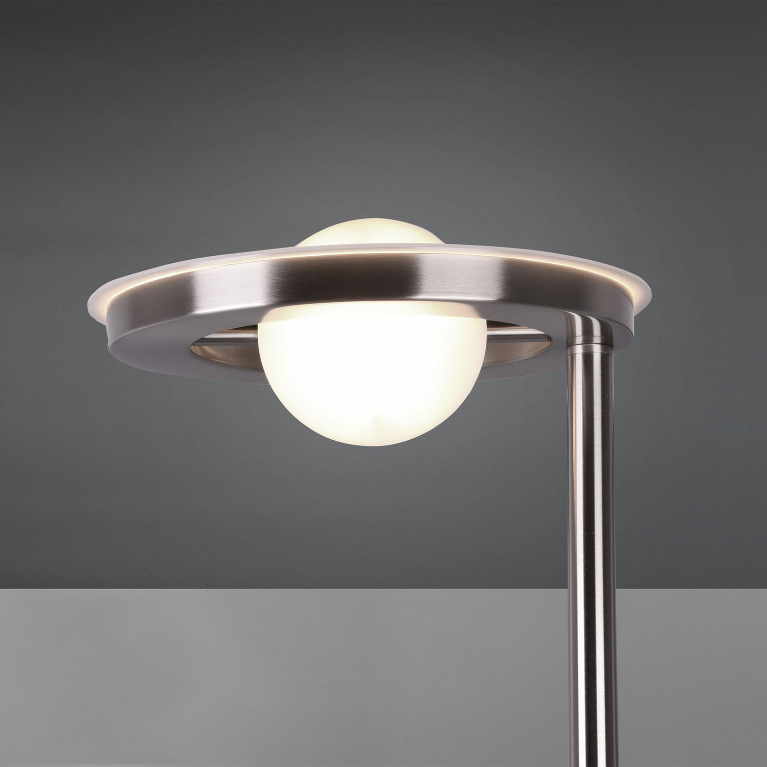 B-Ware Trio Lighting Led Deckenfluter Barrie Stehlampe Lampe Leselicht Nickel Matt272