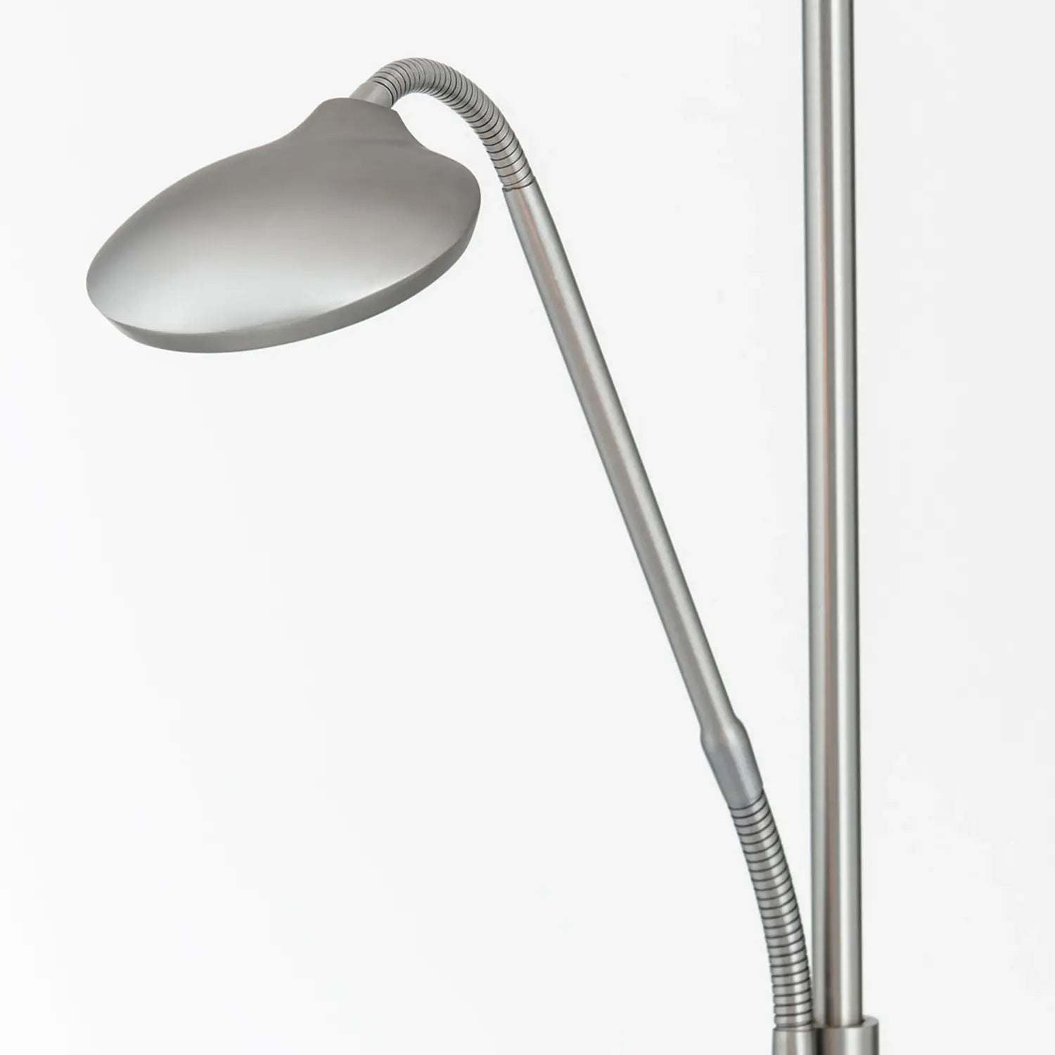 B-Ware Cobra Deckenfluter Stehlampe Led Leselampe Nickel Lampe Leuchte Schalter Dimmbar - 9003090257485