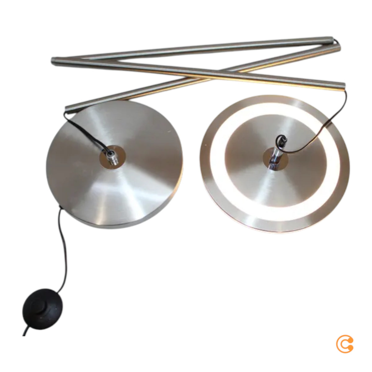 Oscar Deckenfluter Stehlampe LED dimmbar Kopf justierbar nickel matt SIEHE TEXT - 9003090266630