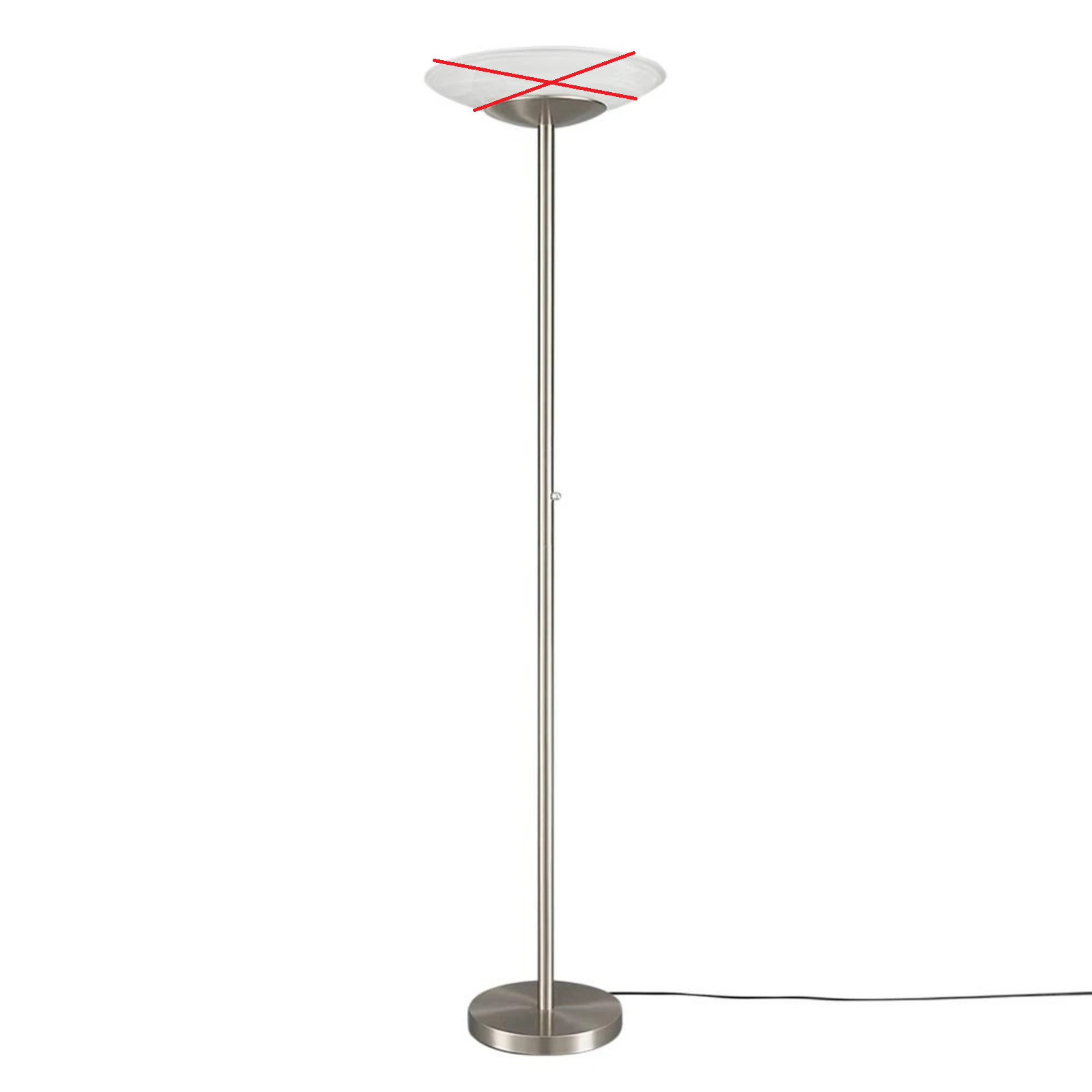 Lindby Stehleuchte Deckenfluter LED Ragna Nickel Metall Dimmer dimmbar47 - 4251096519648