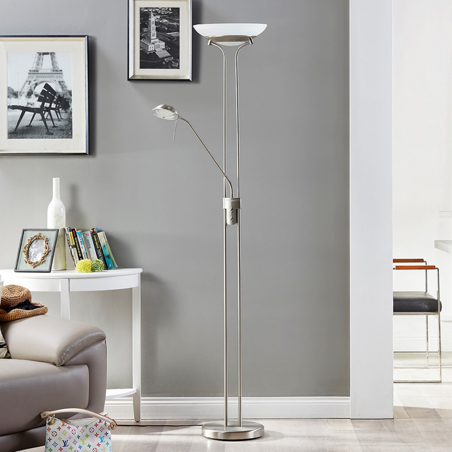 Lindby Led Deckenfluter Yveta Stehleuchte Lampe Leuchte Siehe Text/Fotos B-Ware