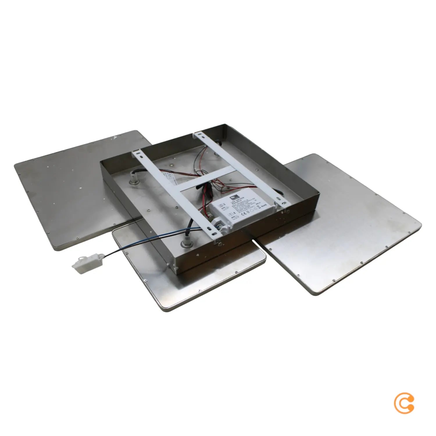 B-Ware Led Deckenlampe Aileen Deckenleuchte Leuchte Nickel Matt Quadrat Easydim - 4251096537864