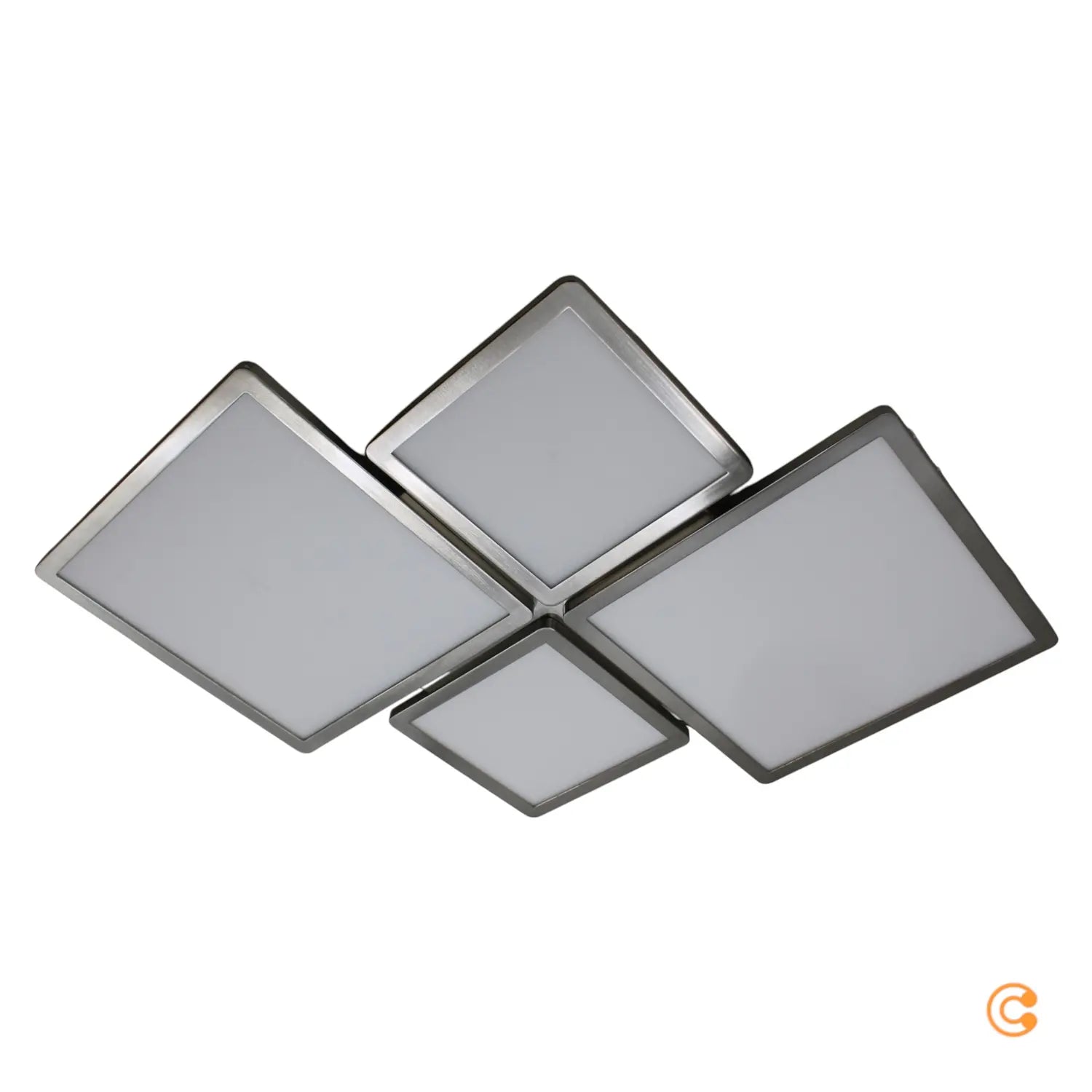 B-Ware Led Deckenlampe Aileen Deckenleuchte Leuchte Nickel Matt Quadrat Easydim - 4251096537864