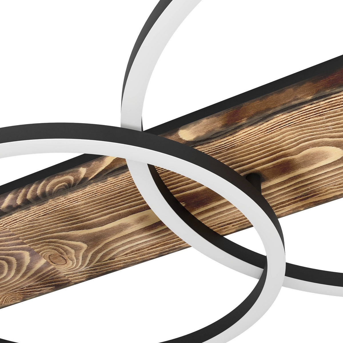 EGLO Deckenlampe Leuchte LED Boyal braun Holz 78cm 2 flammig Hauptlicht Lampe - 9002759994082