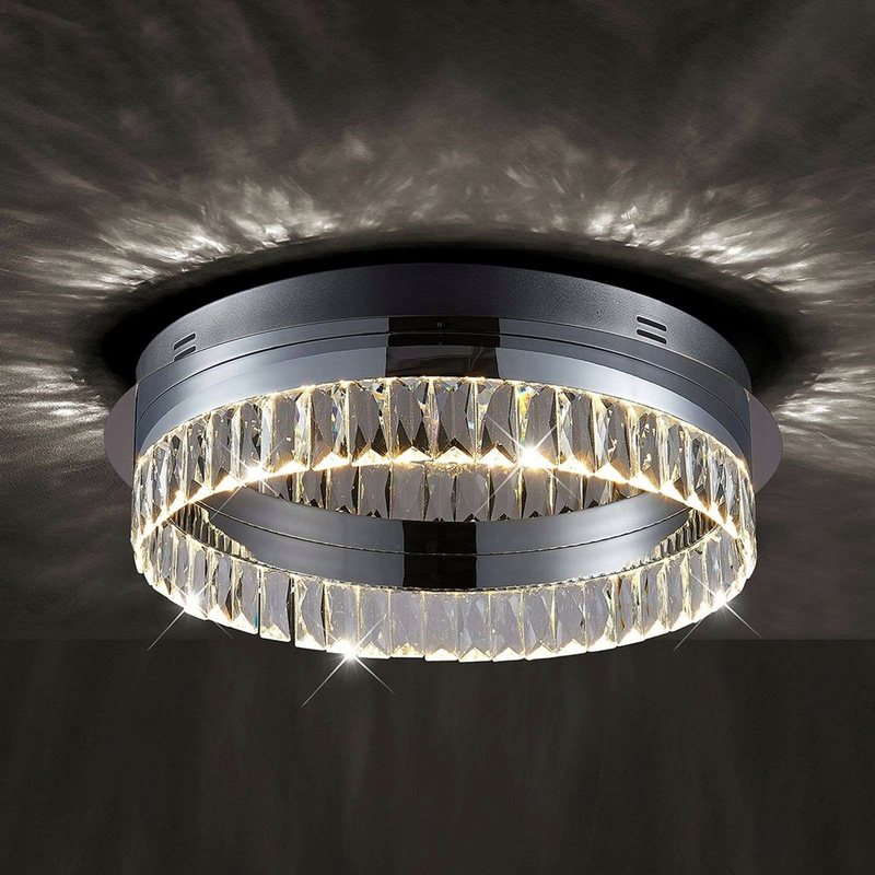 B-Ware Lampenwelt Led Deckenlampe Carmi Deckenlampe Kristall Dimmbar Lampe Leuchte - 4251096549898