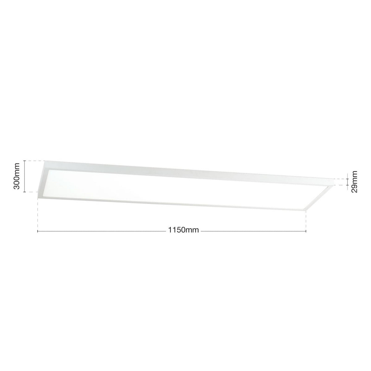 Disc Deckenleuchte Deckenlampe LED weiß Lichtfarbe Aluminium Kunststoff 115 cm - 9003090281930