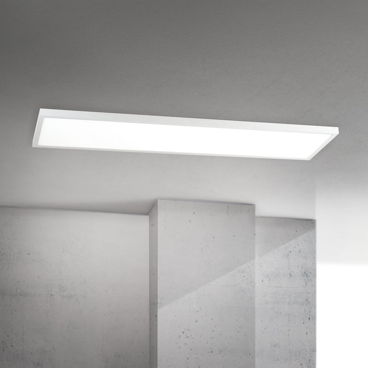 Disc Deckenleuchte Deckenlampe LED weiß Lichtfarbe Aluminium Kunststoff 115 cm - 9003090281930