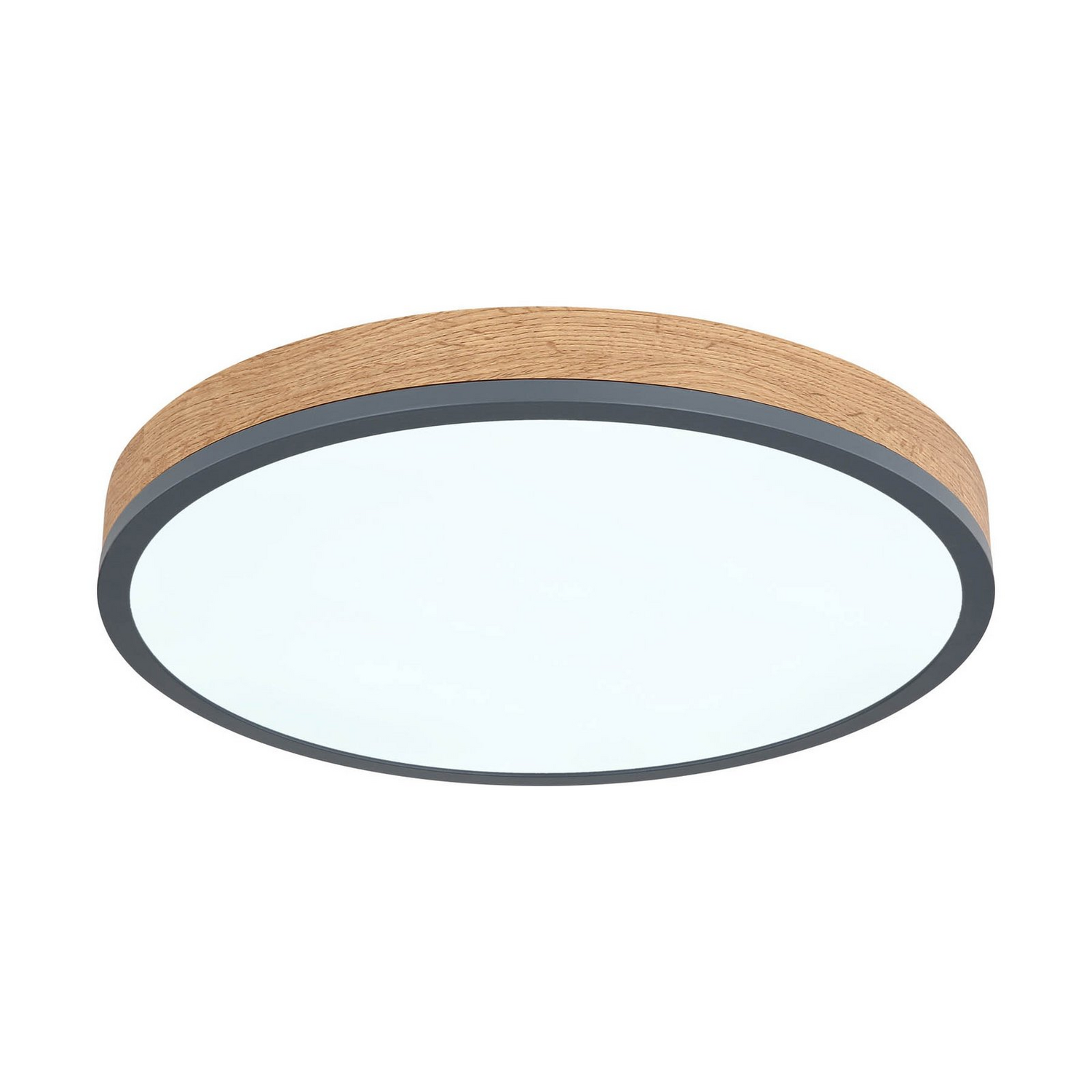 Globo Led Deckenlampe Leuchte Doro ø 45 Cm Grafit Holz Dunkel Holz Cct B-Ware - 9007371433568