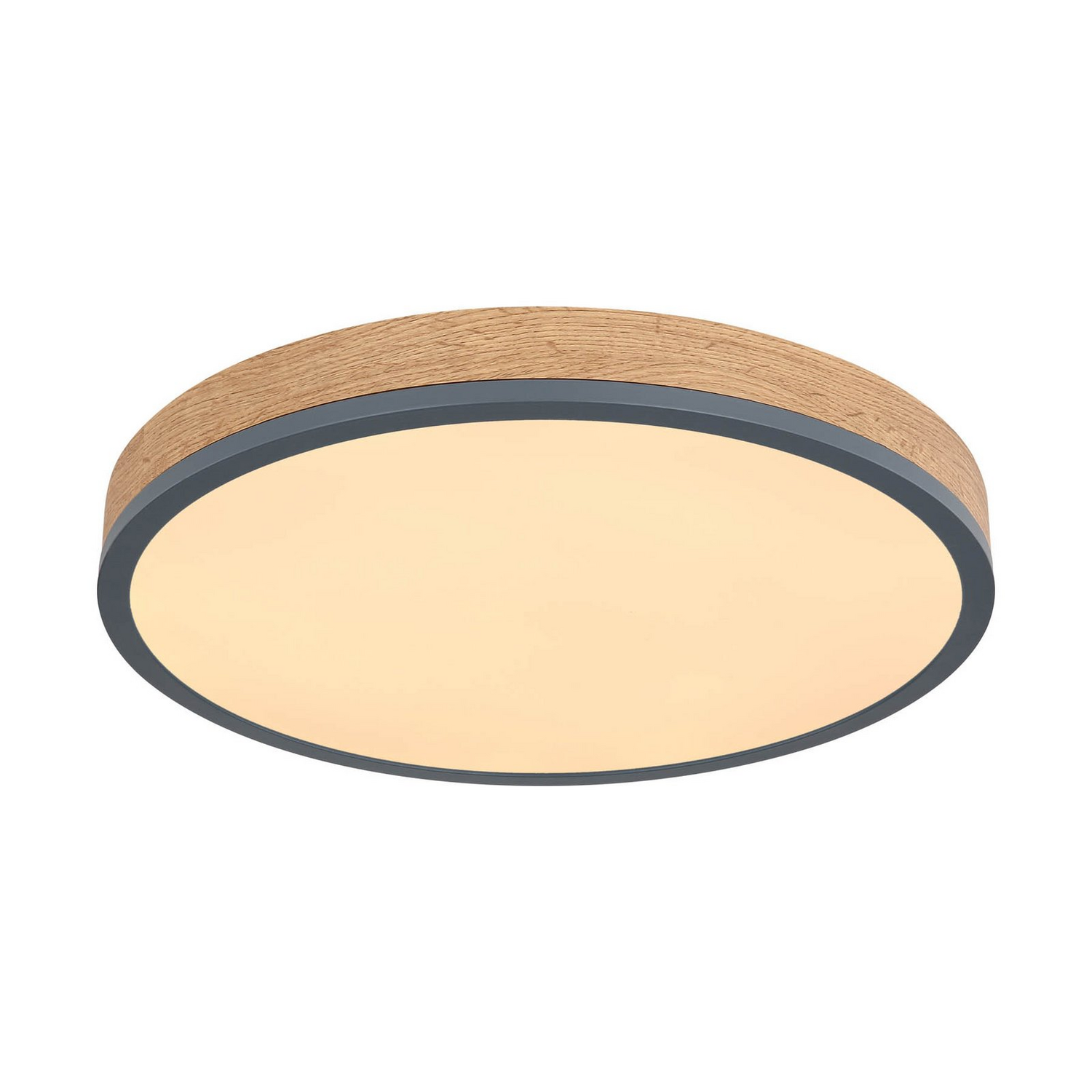 Globo Led Deckenlampe Leuchte Doro ø 45 Cm Grafit Holz Dunkel Holz Cct B-Ware - 9007371433568