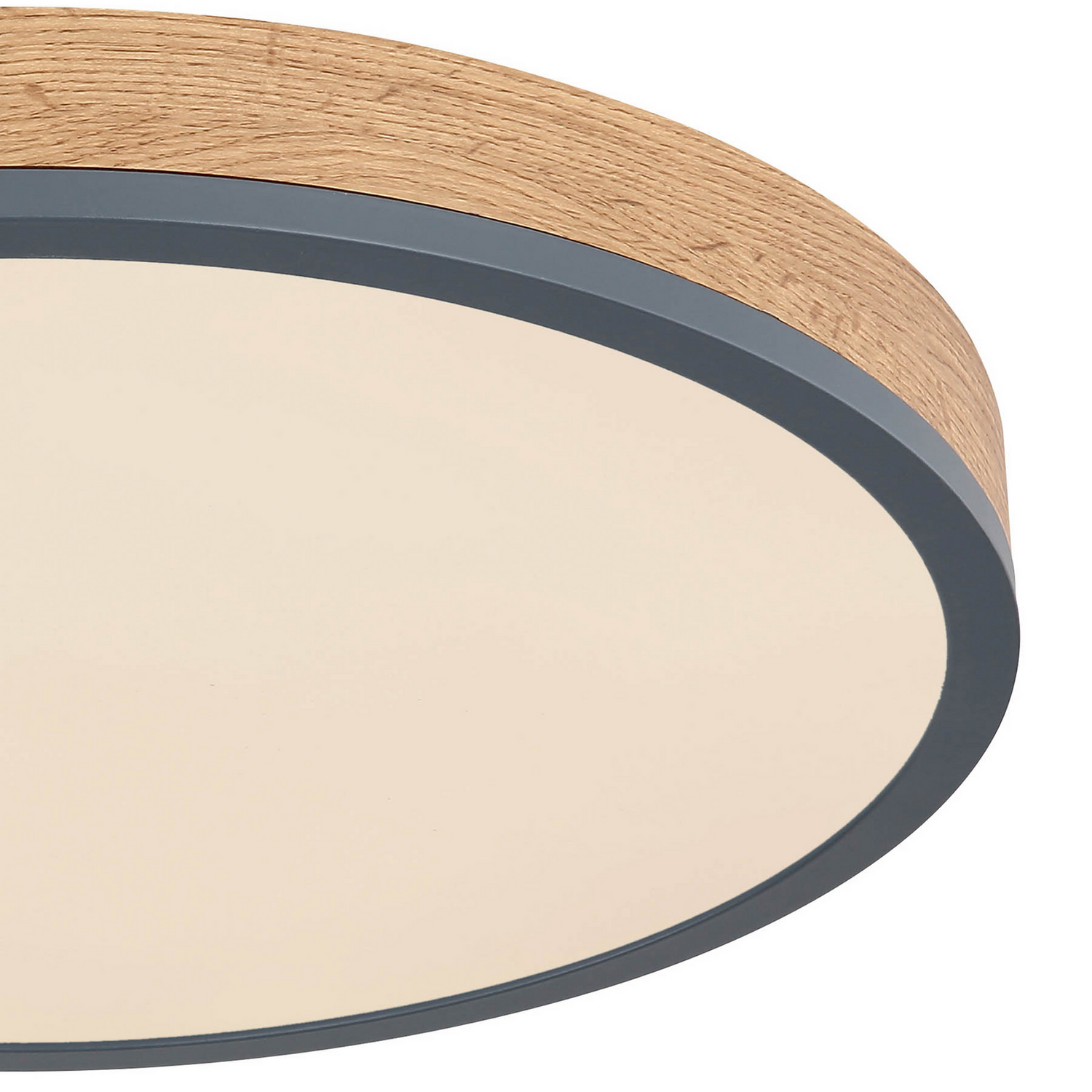Globo Led Deckenlampe Leuchte Doro ø 45 Cm Grafit Holz Dunkel Holz Cct B-Ware - 9007371433568