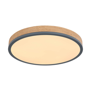 B-Ware Deckenlampe Led Leuchte Lampe Doro Holz Mdf Holz Cct Fernbedienung Grafit 45 Cm