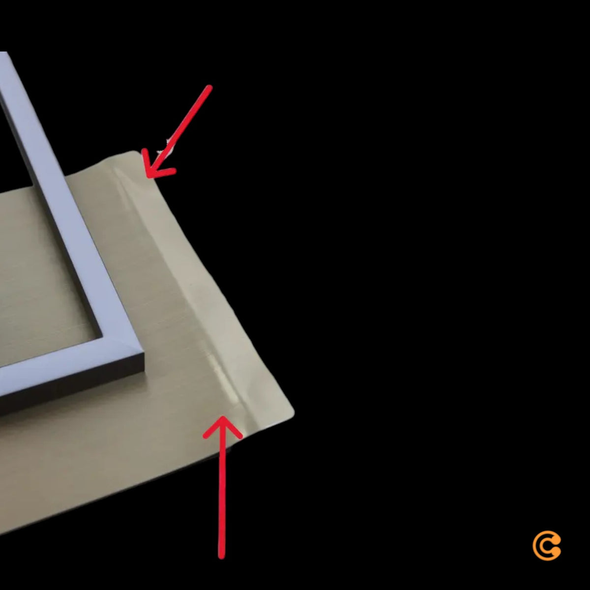 LED Deckenleuchte Deckenlampe Frame gold dimmbar Memoryfunktion Raum Beleucht654 - 4002707422174
