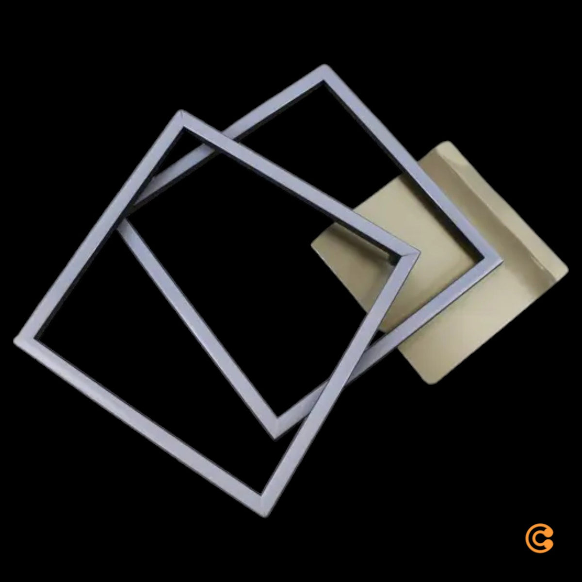 LED Deckenleuchte Deckenlampe Frame gold dimmbar Memoryfunktion Raum Beleucht654 - 4002707422174