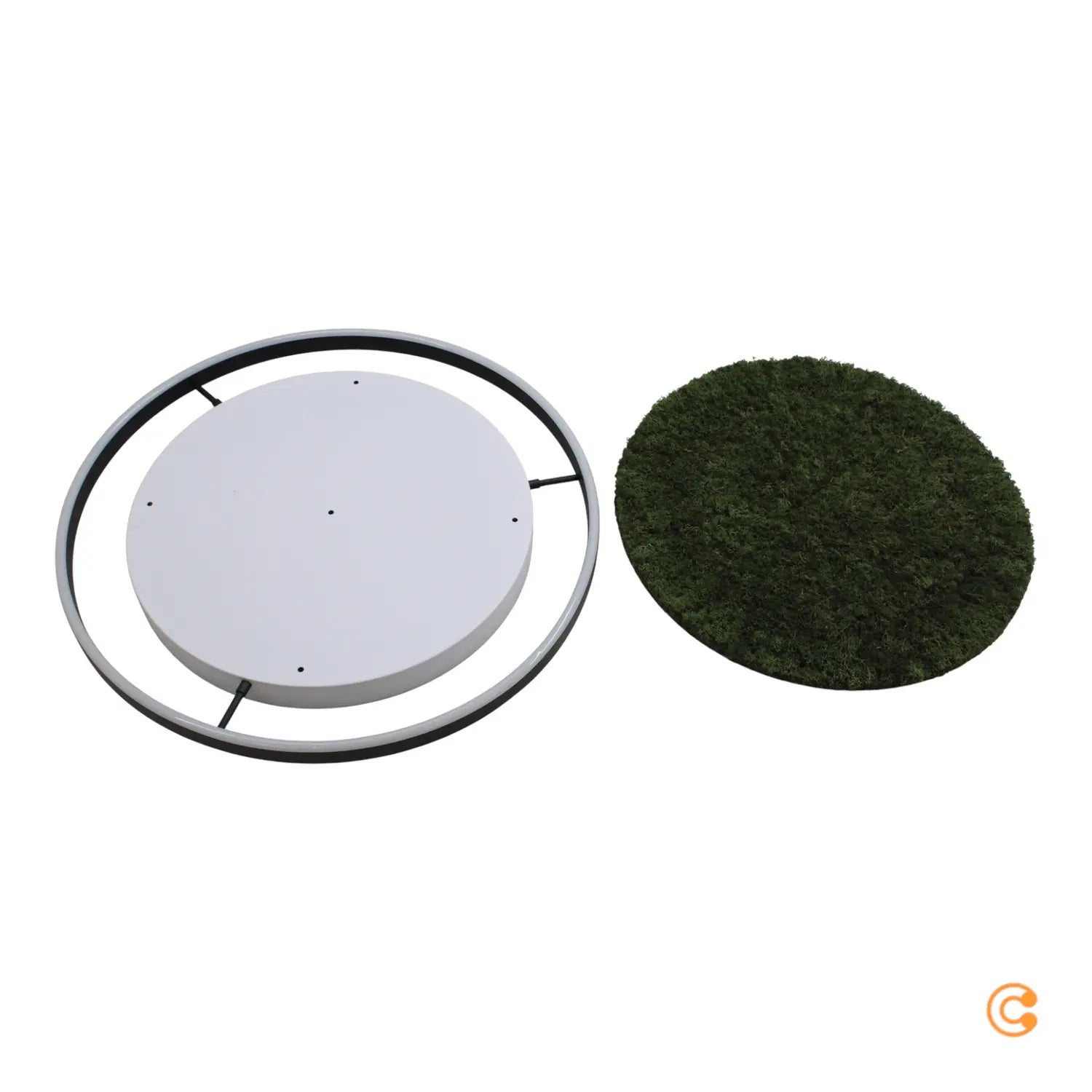 B-Ware Just Light Deckenlampe Deckenleuchte Led Green Ritus Moos Dimmbar Schwarz Grün