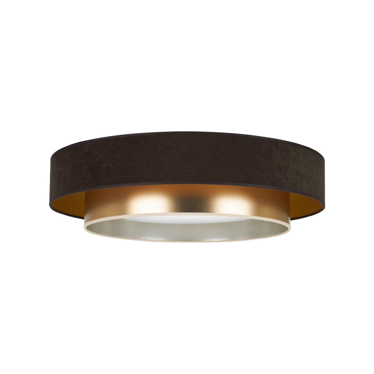 Luneta Deckenlampe Deckenleuchte LED Samt braun gold Fernbedienung dimmbar64 - 5905317606387