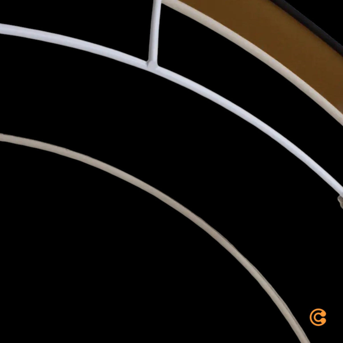 Luneta Deckenlampe Deckenleuchte LED Samt braun gold Fernbedienung dimmbar - 5905317606387