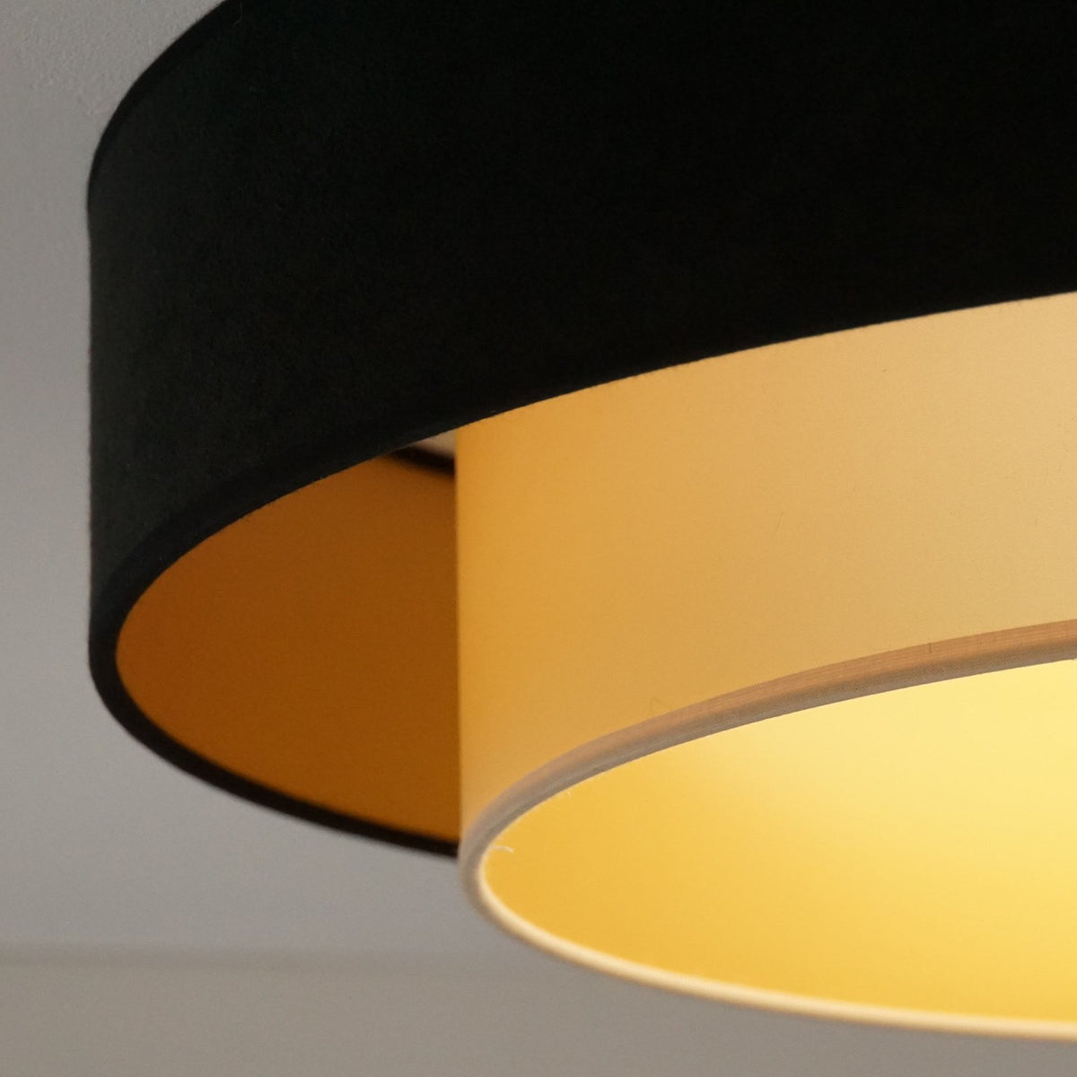 Luneta LED Deckenlampe Leuchte Fernbedienung schwarz gold Samt 60cm dimmbar - 5905317606417
