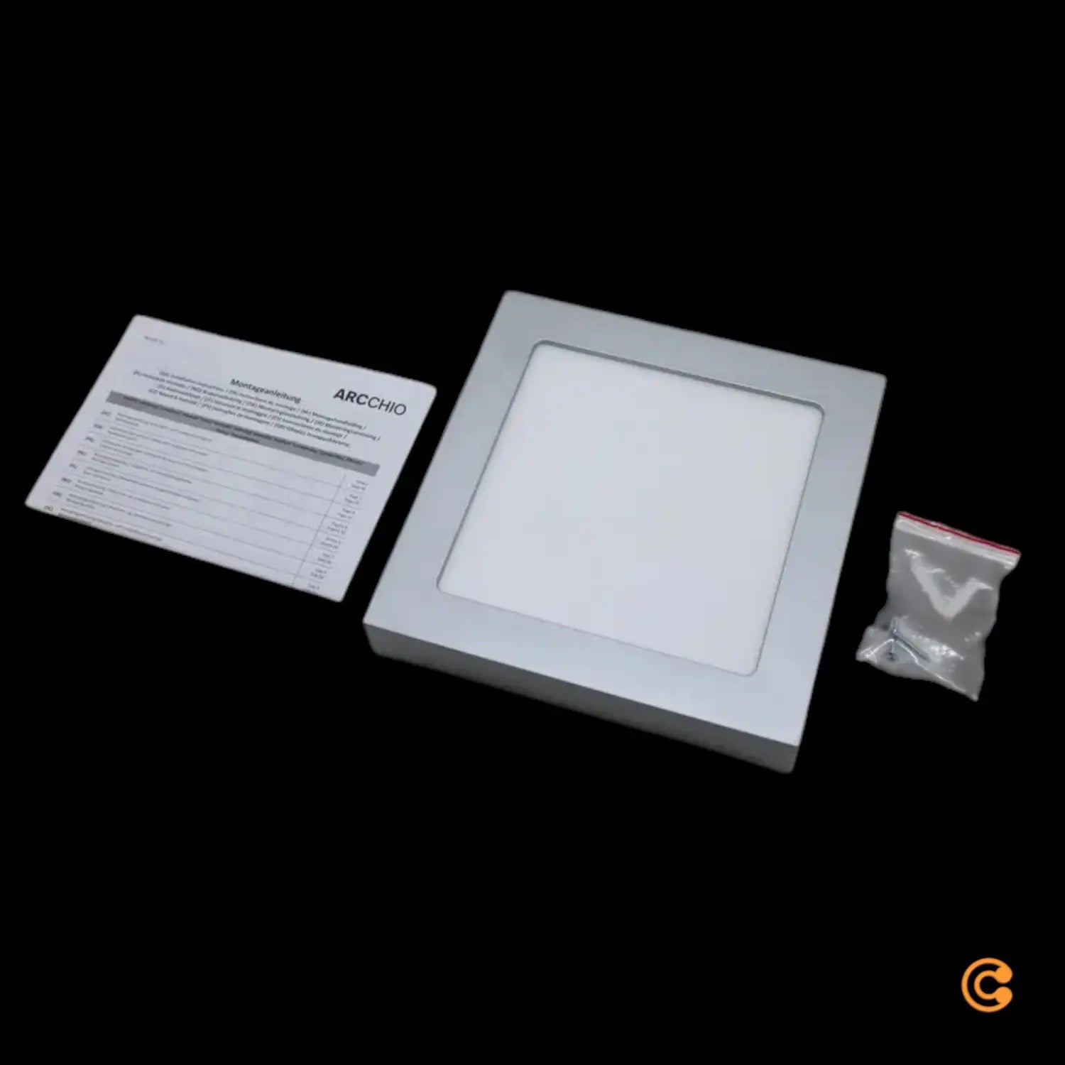 B-Ware Arcchio Deckenleuchte Deckenlampe Led Marlo Silber Quadrat Beleuchtung - 4251096530728