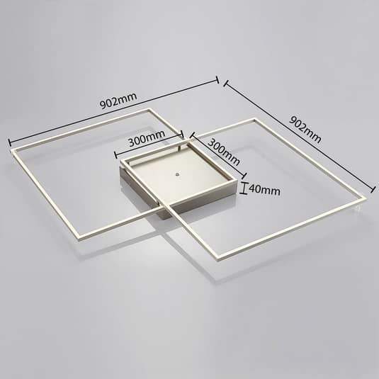 B-Ware Lucande Led Deckenlampe Deckenlampe Hängeleuchte Hängeleuchte Lampe Mirac 90,2cm - 4251096519693