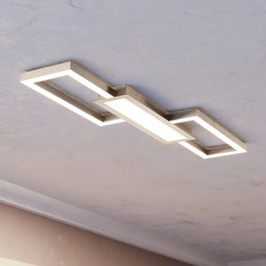B-Ware Eglo Deckenleuchte Lampe Led Monirote Fernbedienung Nickel Aluminium 78 Cm