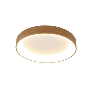 B-Ware Mantra Iluminación LED-Deckenlampe Niseko II CCT Fernbedienung Ø38cm holzfarben