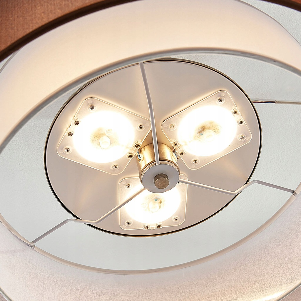 B-Ware Lindby Led Deckenlampe Pikka Deckenlampe Lampe Leuchte 3 Stufig Dimmbar Braun728 - 4251096545371