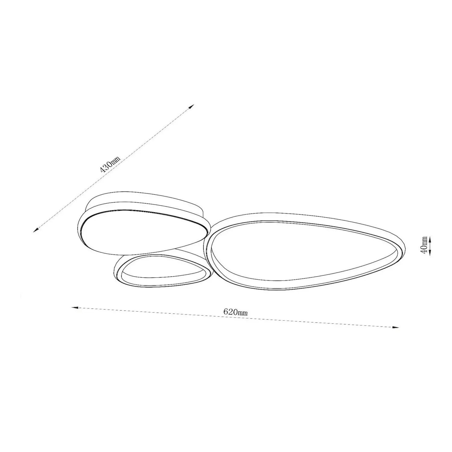 B-Ware Lucide Deckenlampe Deckenleuchte Led Lampe Taupe Metall Wohnzimmer Beleuchtung - 5411212782960
