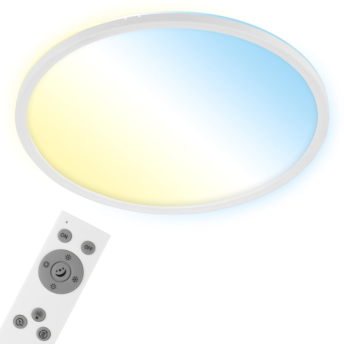 Briloner LED-Deckenlampe Slim S dimmbar CCT weiß Ø 45 cm Deckenleuchte Lampe - 4002707409885