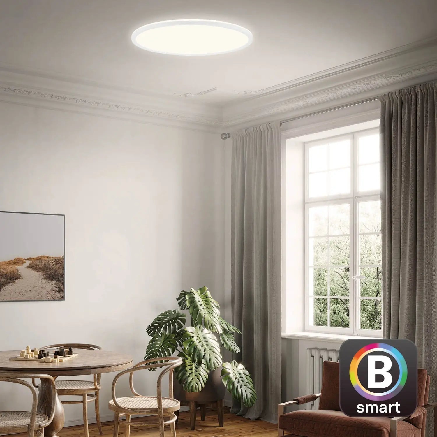 B-Ware Briloner Led Deckenlampe Slim S Dimmbar Cct Weiß ø 45 Cm Deckenleuchte Lampe - 4002707409885