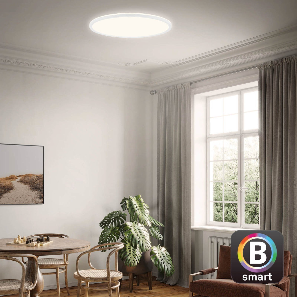 Briloner LED-Deckenlampe Slim S dimmbar CCT weiß Ø 45 cm Deckenleuchte Lampe - 4002707409885