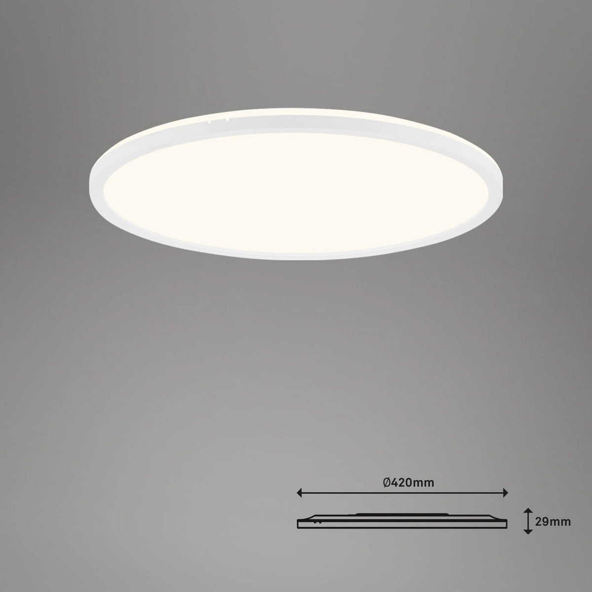 Briloner LED-Deckenlampe Slim S dimmbar CCT weiß Ø 45 cm Deckenleuchte Lampe - 4002707409885