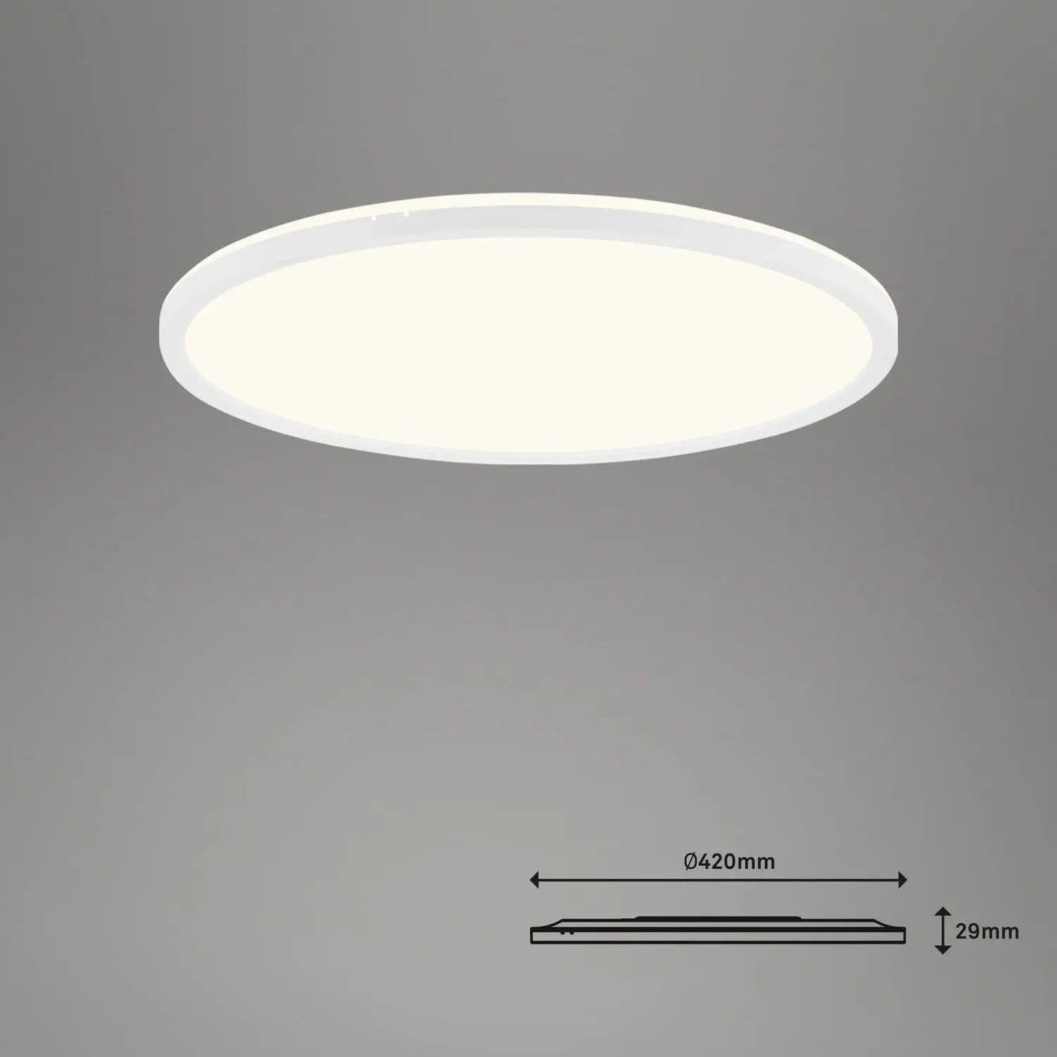 B-Ware Briloner Led Deckenlampe Slim S Dimmbar Cct Weiß ø 45 Cm Deckenleuchte Lampe - 4002707409885
