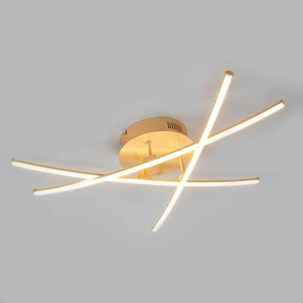 B-Ware Lampenwelt Led Deckenlampe Deckenlampe Lampe Leuchte Hängend Yael Gold 3 Stäbe - 4251096529005