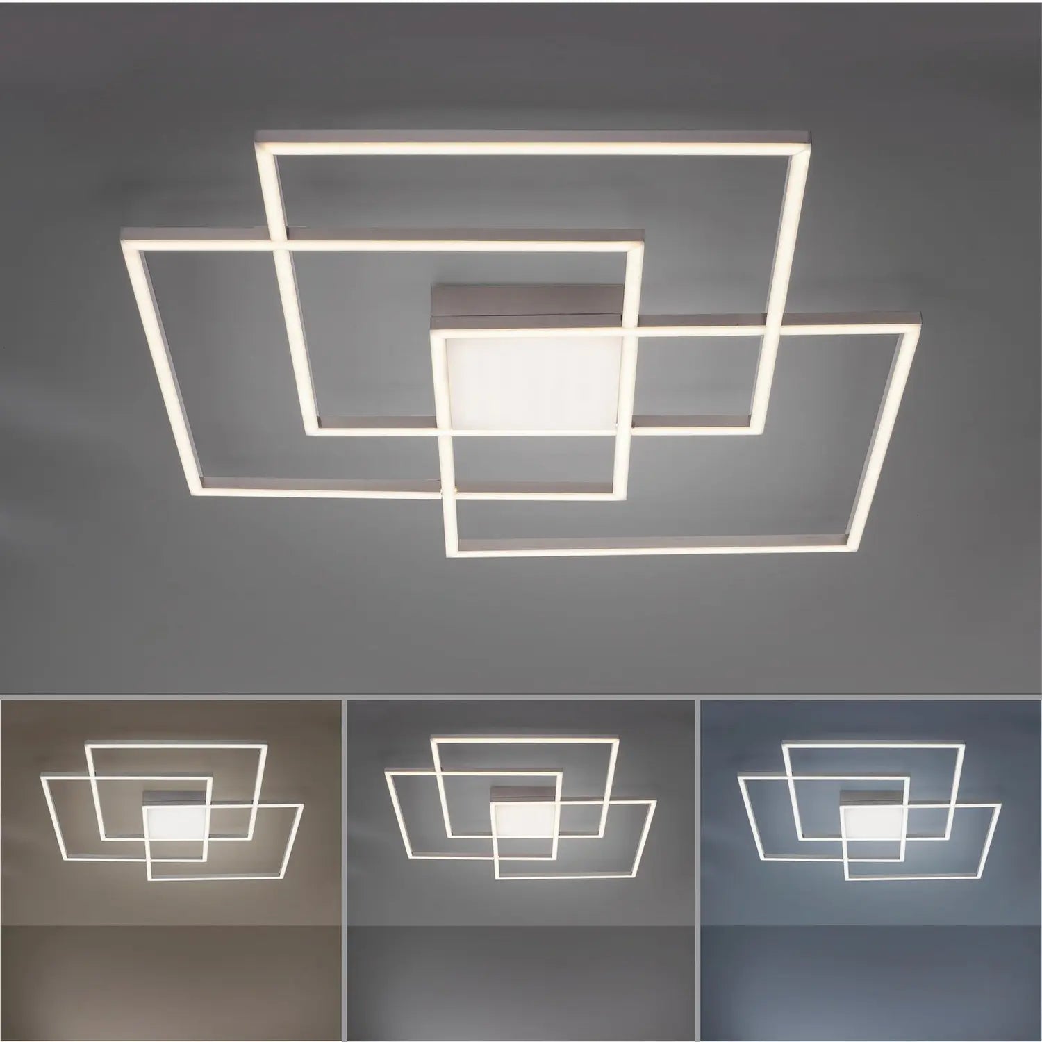 B-Ware Leuchten Direkt Led Deckenlampe Lampe Leuchte Deckenleuchte Asmin Cct Quadrate - 4043689977283