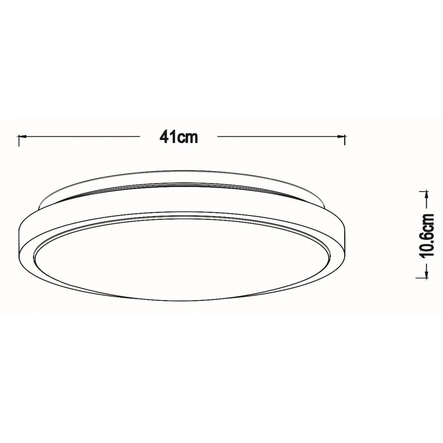 B-Ware Lucide Deckenleuchte Lampe Led Sensor Weiß Ip44 Dasher Acryl Badezimmer ø41cm - 5411212792129