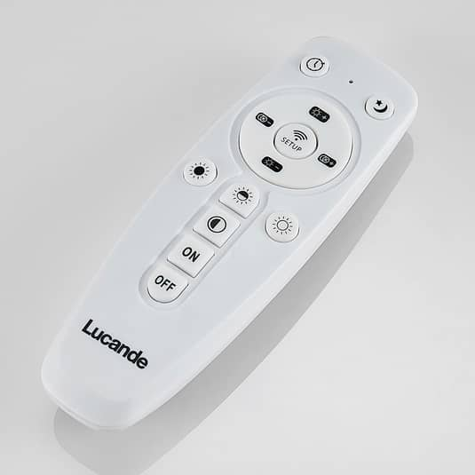 B-Ware Lucande Deckenleuchte Deckenlampe Led Rund Dimmbar Fernbedienung Weiß Silber Cct - 4251096559637