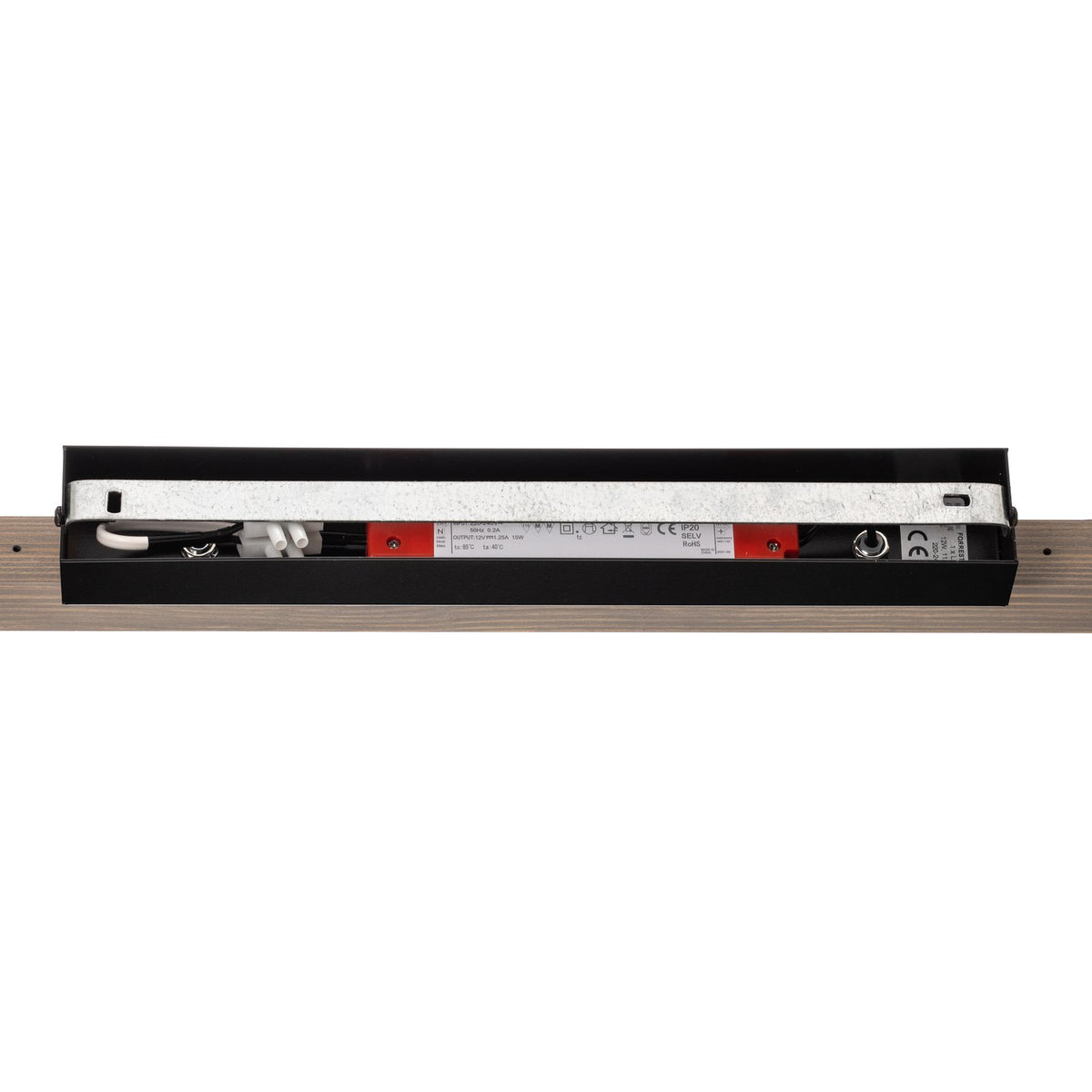 Euluna Deckenleuchte Lampe LED Forrestal Kiefernholz grau schwarz warmweiß 90 cm - 5907642763407