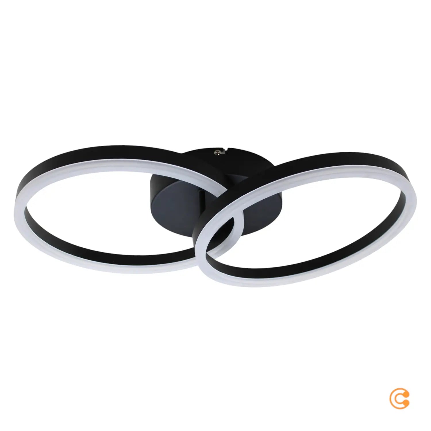 B-Ware Fabas Luce Deckenleuchte Lampe Led Giotto Schwarz Beleuchtung Dimmbar 2 Flammig - 8019282508106