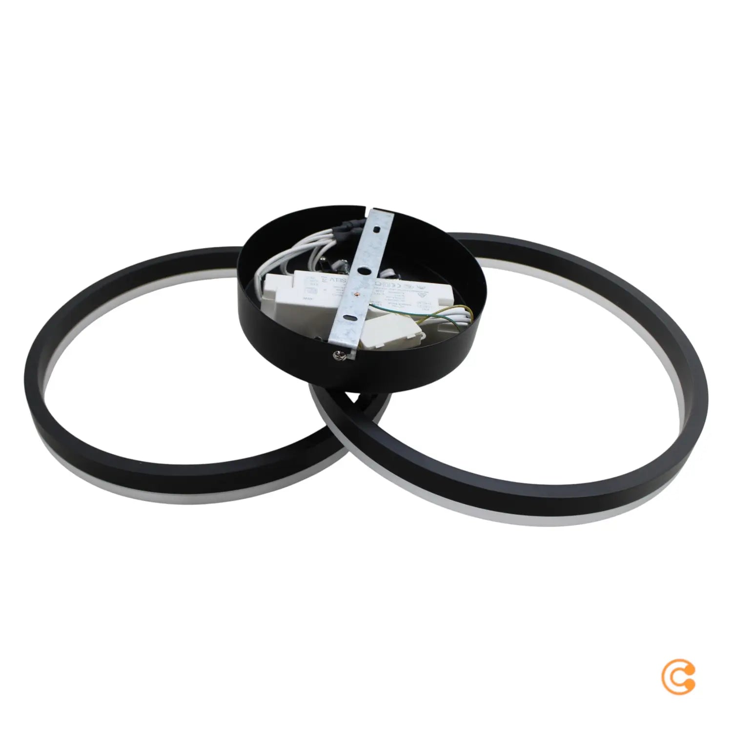 B-Ware Fabas Luce Deckenleuchte Lampe Led Giotto Schwarz Beleuchtung Dimmbar 2 Flammig - 8019282508106