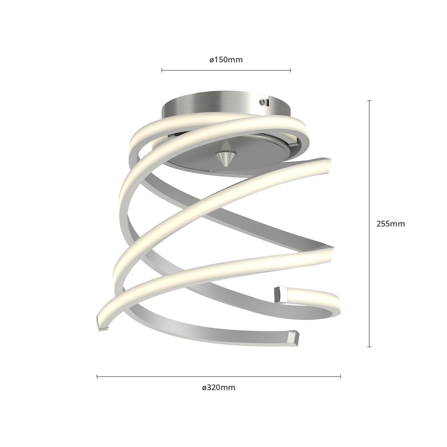 B-Ware Lindby Deckenleuchte Deckenlampe Haniya Led Dimmbar Aluminium Weiß